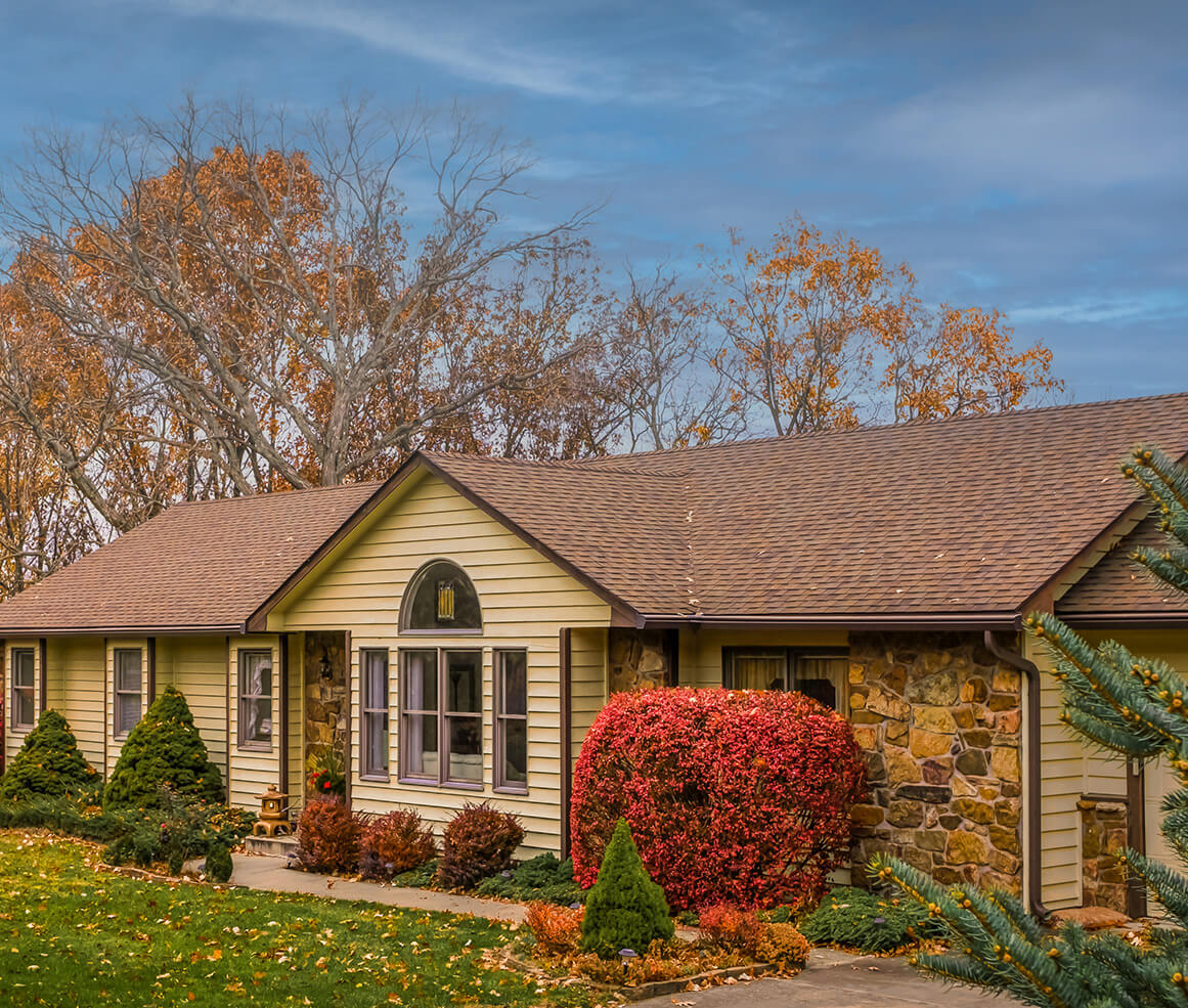 home in the Avon Lake area with new roofing