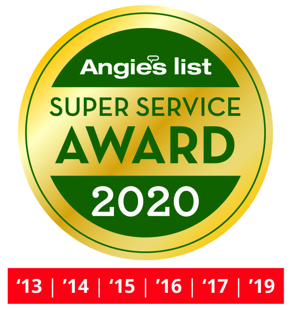 Angies list super service award logo